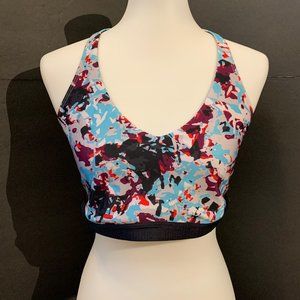 Under Armour Patterned Thin Strappy Sports Bra Sz XXL